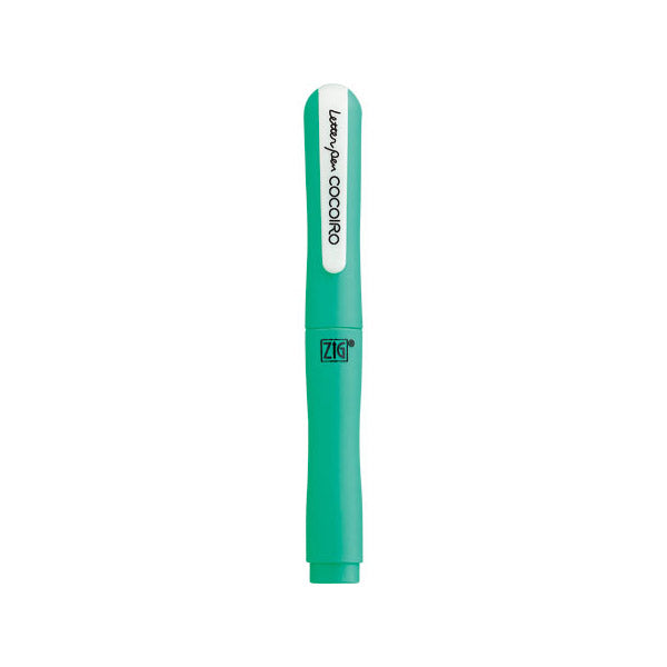 Kuretake Zig Cocoiro Letter Pen Body (Body Only, Refill Sold Separately) - Apple Green - Brush Pens - Bunbougu
