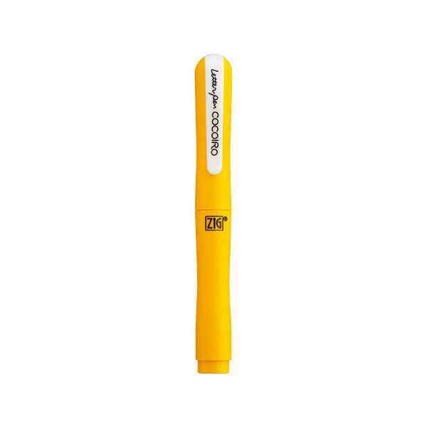 Kuretake Zig Cocoiro Letter Pen Body (Body Only, Refill Sold Separately) - Sunflower - Brush Pens - Bunbougu
