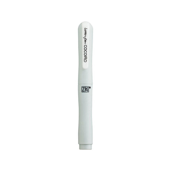 Kuretake Zig Cocoiro Letter Pen Body (Body Only, Refill Sold Separately) - Frosty Grey - Brush Pens - Bunbougu