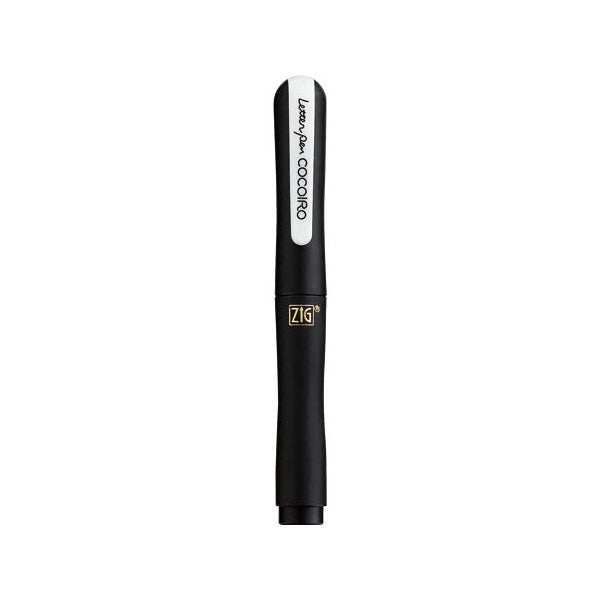 Kuretake Zig Cocoiro Letter Pen Body (Body Only, Refill Sold Separately) - Jet Black - Brush Pens - Bunbougu