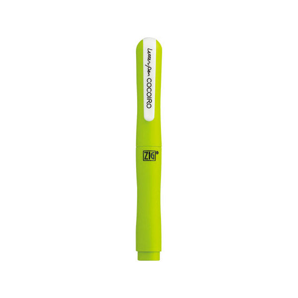 Kuretake Zig Cocoiro Letter Pen Body (Body Only, Refill Sold Separately) - Kiwi - Brush Pens - Bunbougu