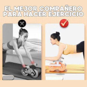 AbsRoller™ - Rueda Abdominal con Rebote Automático y Soporte para Codo