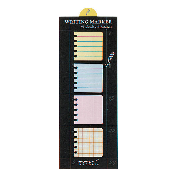 Midori Writing Marker Monthly Block Sticky Notes - Memo -  - Sticky Notes - Bunbougu