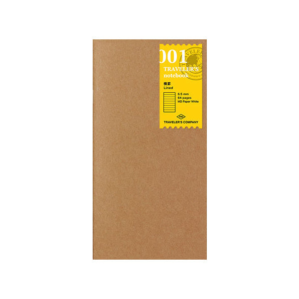 Traveler's Company Traveler's Notebook Refill 001 - Ruled - Regular Size -  - Notebook Accessories - Bunbougu