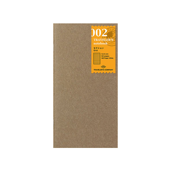 Traveler's Company Traveler's Notebook Refill 002 - Grid - Regular Size -  - Notebook Accessories - Bunbougu